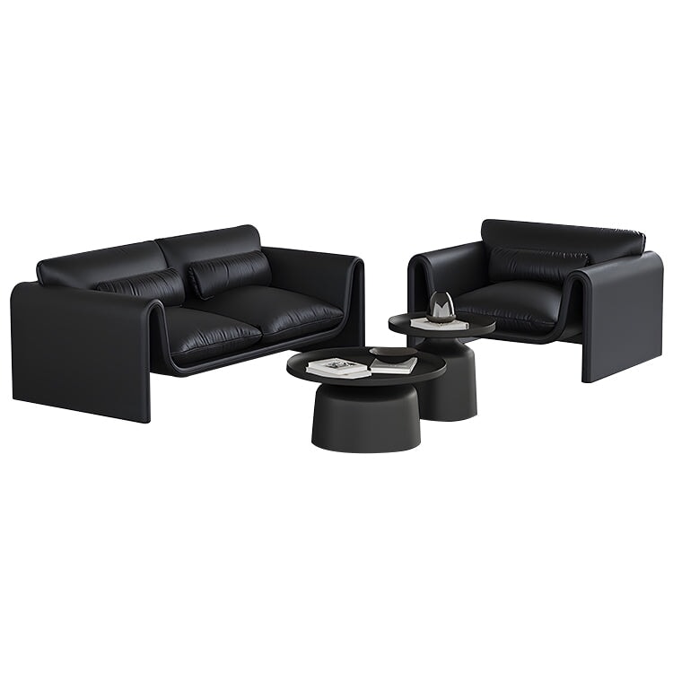 設計師室內沙發，客廳沙發，松木框架，PP棉填充，簡約設計，帶靠墊，矽膠皮革，空間寬敞，單人座、雙人座、三人座可選，可定制，OS-A18