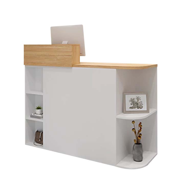 接待台、接待櫃檯、入口接待處、收銀台、櫃檯、辦公室接待處、商店接待台、商業用途、公司、醫院、美容院、白色 RD-A25