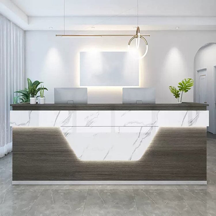 高品質接待台，環保材料，烤漆表面處理，LED照明，豪華RD-A35