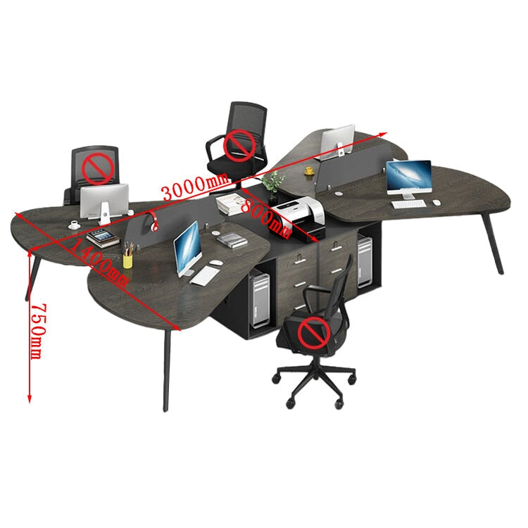 辦公桌、電腦桌、工作台、邊櫃、鋼製桌腳、抽屜、電腦收納、白色、可客製化、OD-A12