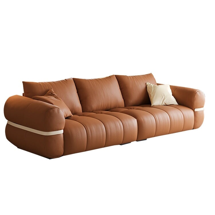 時尚盤腿沙發，地板沙發，仿麂皮聚酯纖維面料，高密度聚氨酯泡沫，乳膠坐墊，天然木框架，織帶，米色，可定制，SF-A7