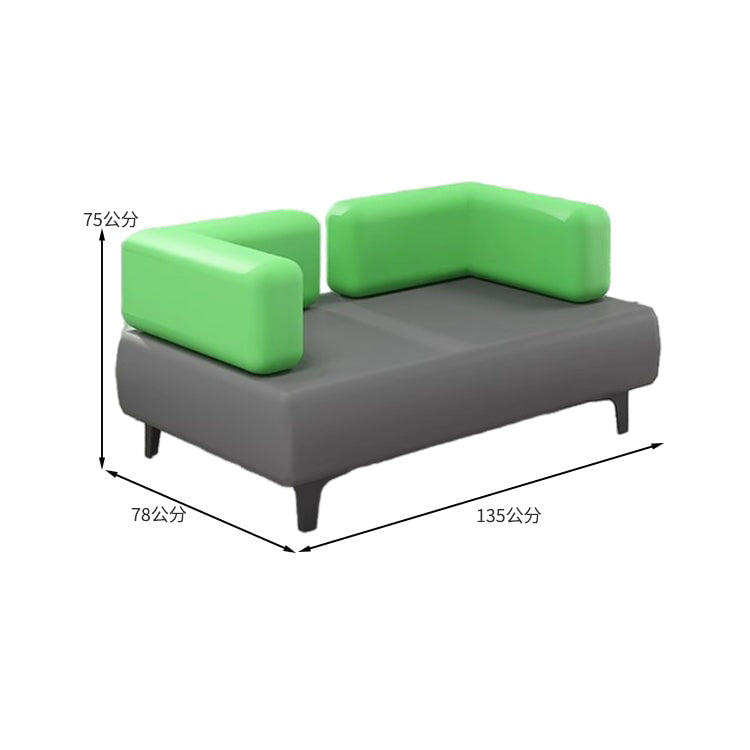 沙發和茶几套裝，接待區，納帕皮革，碳鋼腿，高度合適，尺寸完美，安全無異味，堅固耐用，靈活百搭，簡約風格，橙色，灰色，OS-A5