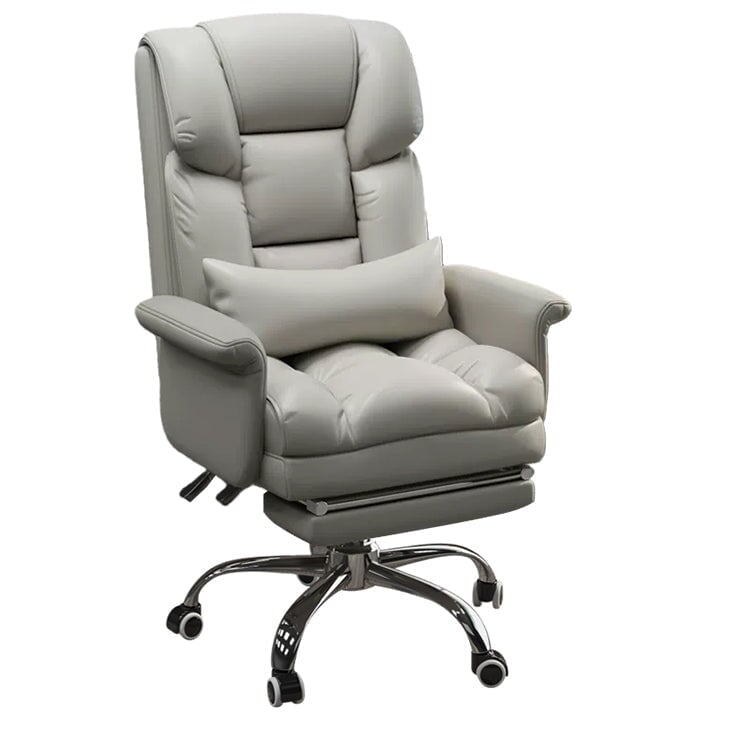 Office chair, task chair, swivel chair, filled with latex and high-density polyurethane foam, height-adjustable, ergonomic design, with footrest and casters, elegant appearance, Model: OC-A49