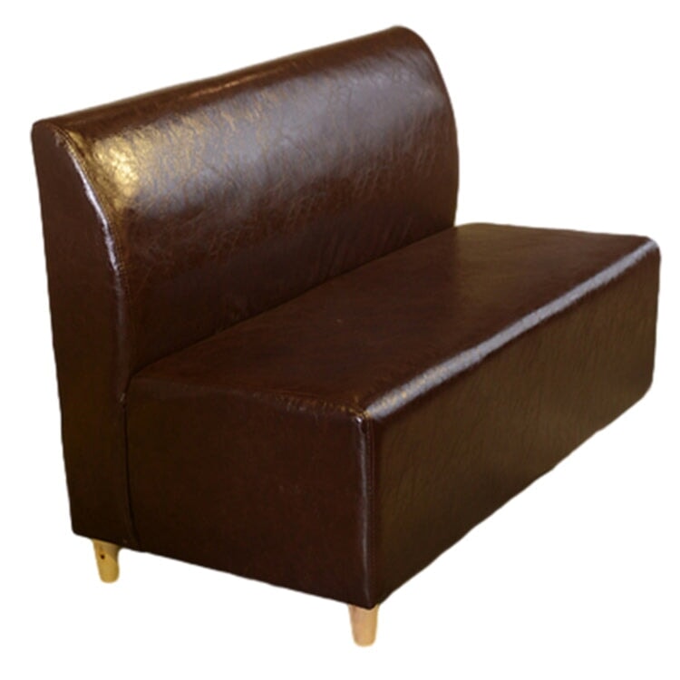 餐廳咖啡桌椅套裝，油鞣皮革和人造皮革面料，圓桌，可坐1-2人，時尚棕色，可定制，CT-A26