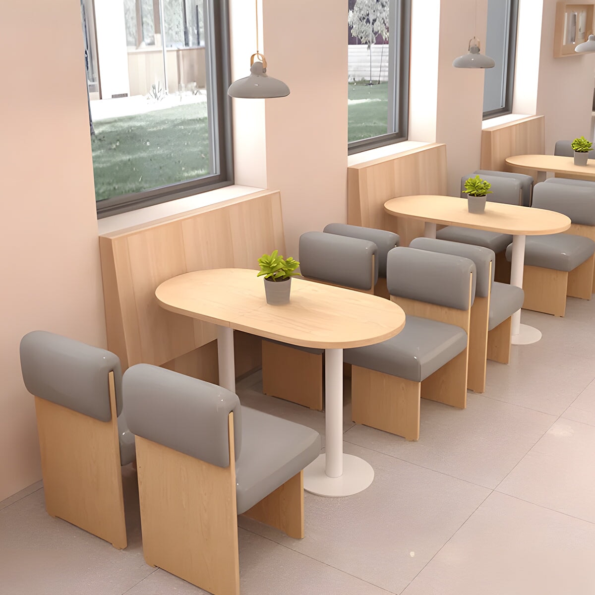 リビング応接セット　業務用　店舗用　木目調　ナッパレザー生地　高密度ウレタンフォーム　木製　収納スペース　ダークグレー　カスタマイズ可能　CT-A28