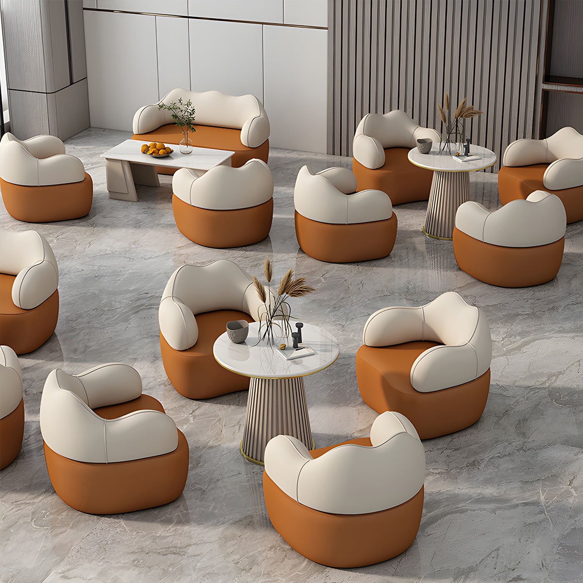 応接ソファ　柔らか　快適　心地よい　人間工学　PUレザー生地　 耐久　耐水　高密度ウレタン　ソファ　おしゃれ　カスタマイズ可能　CT-A7