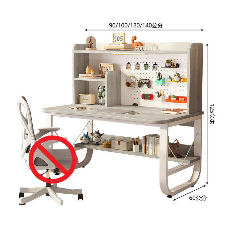 書桌，室內書桌，學習桌，電腦桌，收納架，穿孔板，加厚，圓潤飾面，寬頂，走線孔蓋，鋼架，U型，穩定，簡約，實用，CD-A16