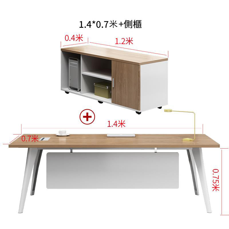 Boss's Desk and Chair Set, Minimalist Modern CEO Desk, Executive Desk, Office Furniture ED-A110