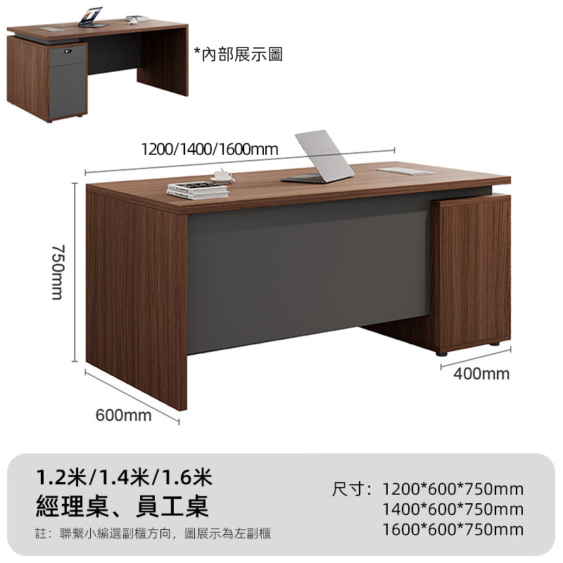 Financial staff desk and chair set, workstation, office desk, single person computer desk ED-A133