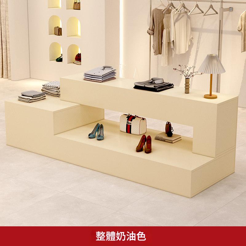 Clothing store island display cabinet shopping mall exhibition hall central display table shoes bags cosmetics waterfall table display cabinet women's clothing store ZDT-A03