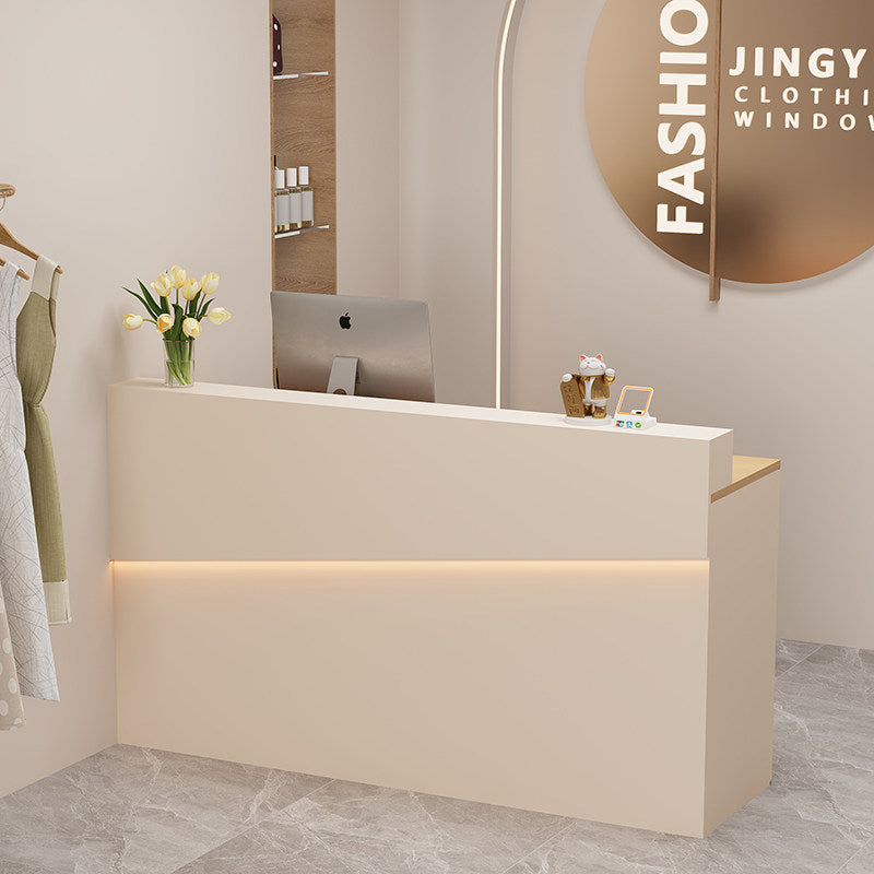 Cashier Counter Small Bar Store Reception Desk Simple Cream Style Bar Table Reception Desk RD-A57