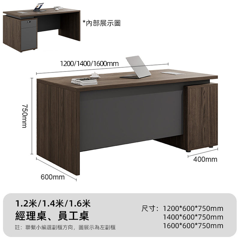Financial staff desk and chair set, workstation, office desk, single person computer desk ED-A133