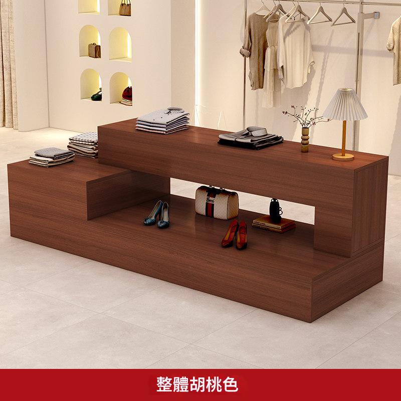 Clothing store island display cabinet shopping mall exhibition hall central display table shoes bags cosmetics waterfall table display cabinet women's clothing store ZDT-A03