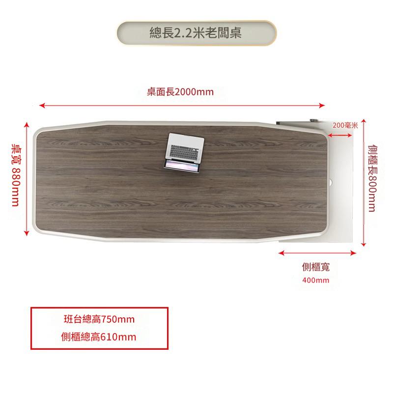 Executive Desk, President Desk, Simple Modern Office Desk and Chair Set, Office Furniture, Manager/Supervisor Light Luxury Executive Desk ED-A101