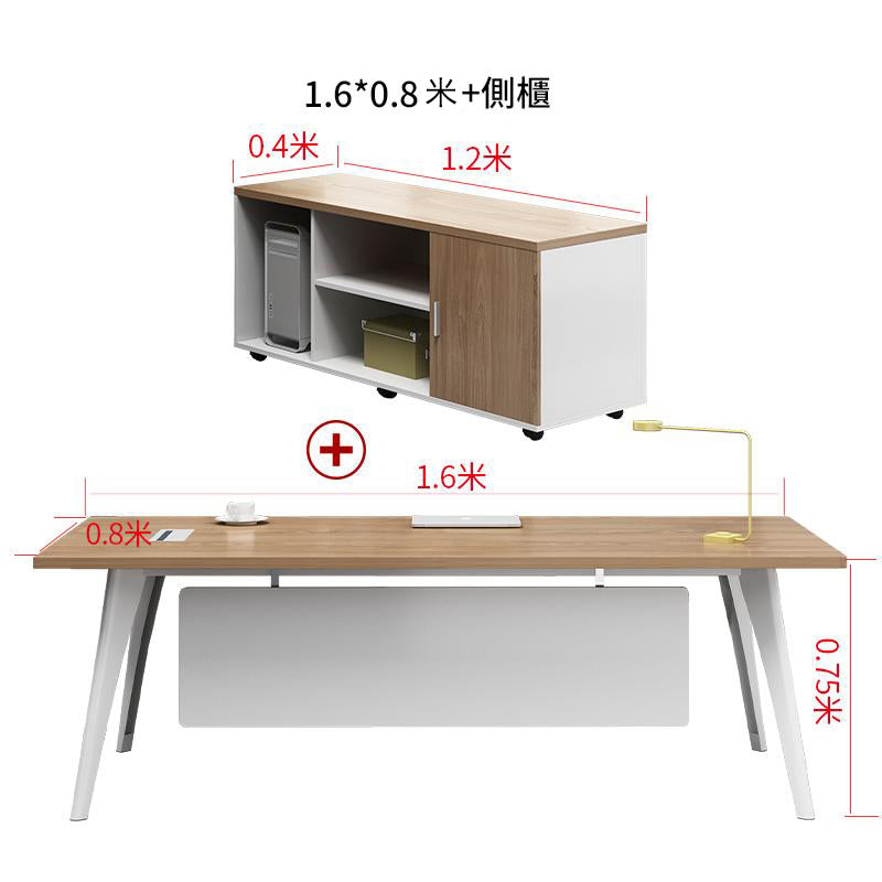 Boss's Desk and Chair Set, Minimalist Modern CEO Desk, Executive Desk, Office Furniture ED-A110