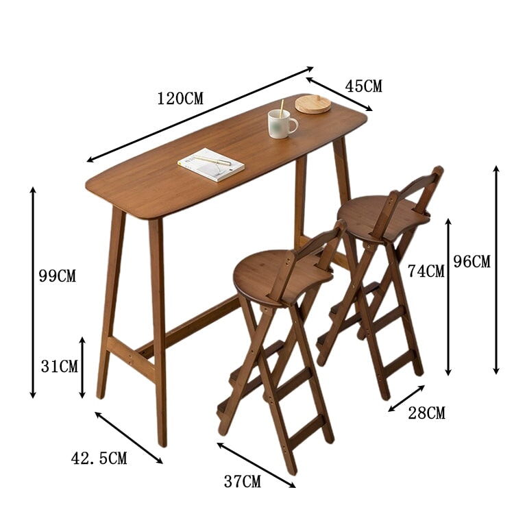 吧台桌，吧台桌，竹子，毛竹，圓形，簡約，棕色，自然，BT-A14