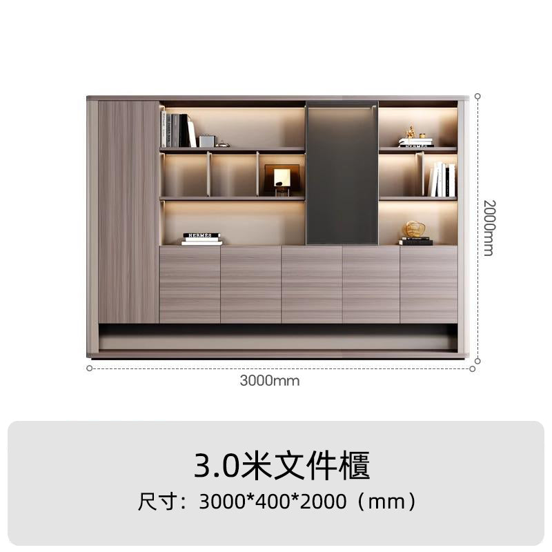 高級老闆桌輕奢高級感總經理辦公室辦公桌簡約現代高端全套大班台ED-A118
