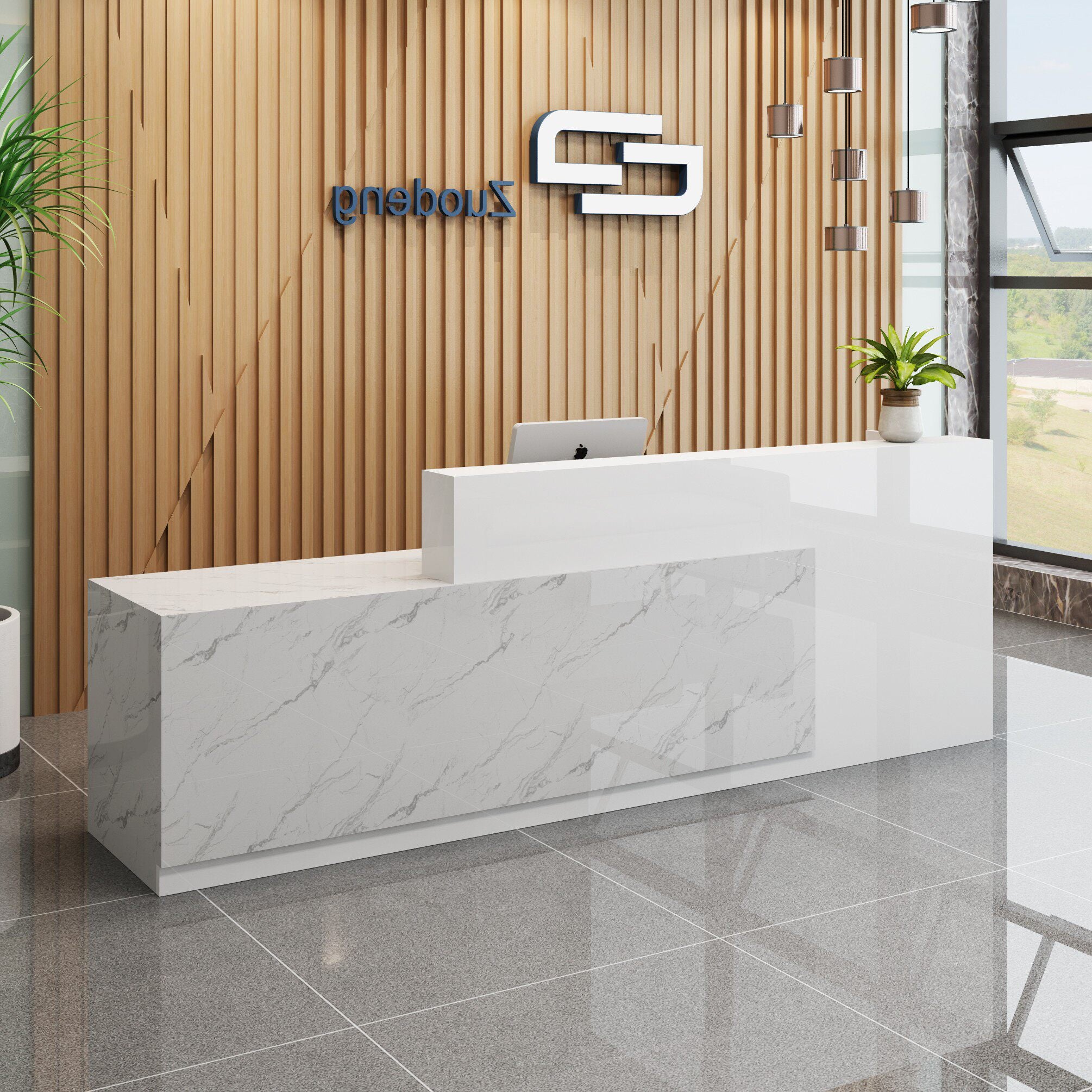 Company Reception Desk Cashier Counter Simple Modern Beauty Salon Convenience Store Clothing Store Small Bar Table RD-A54