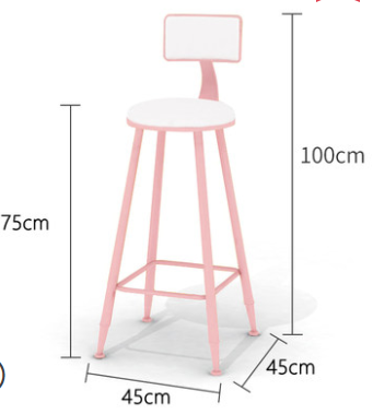 大理石吧台桌家用商用奶茶店桌椅子隔間陽台長條桌子高腳桌酒粉色MT-A24