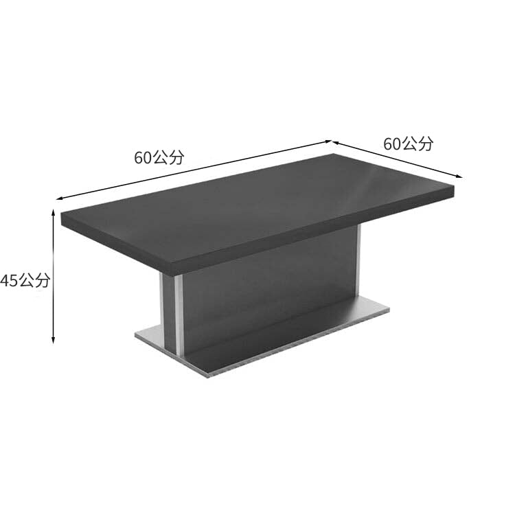 接待沙發、客廳沙發、皮革沙發、接待套裝、木紋飾面、PVC皮革面料、高密度聚氨酯泡棉、天然木框架、寬桌面、不銹鋼材質、簡約現代設計、黑色、棕色、OS-A1