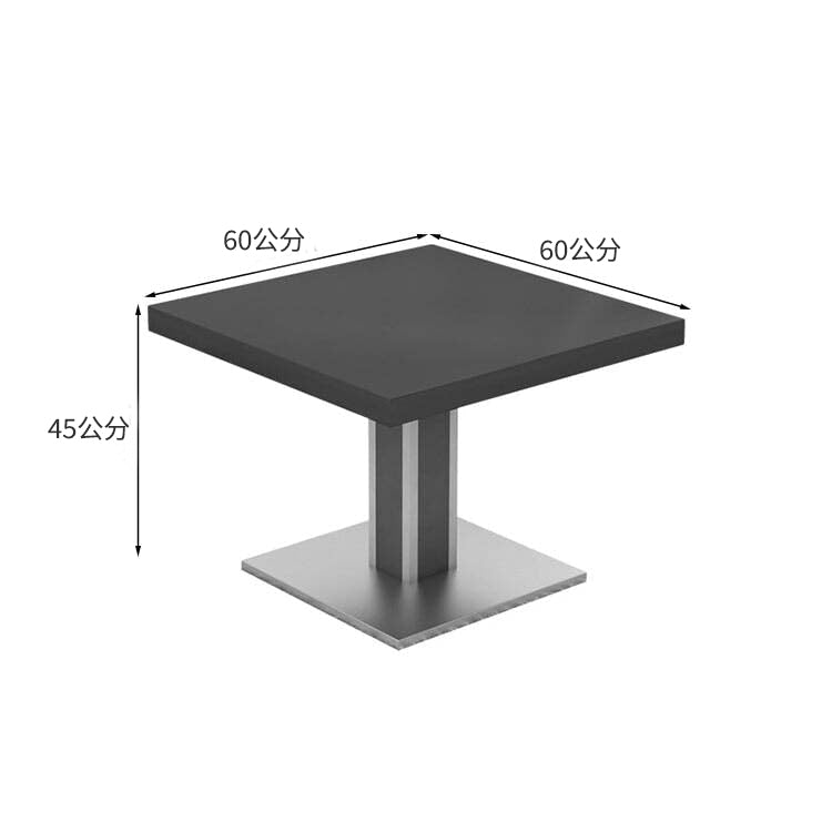 接待沙發、客廳沙發、皮革沙發、接待套裝、木紋飾面、PVC皮革面料、高密度聚氨酯泡棉、天然木框架、寬桌面、不銹鋼材質、簡約現代設計、黑色、棕色、OS-A1