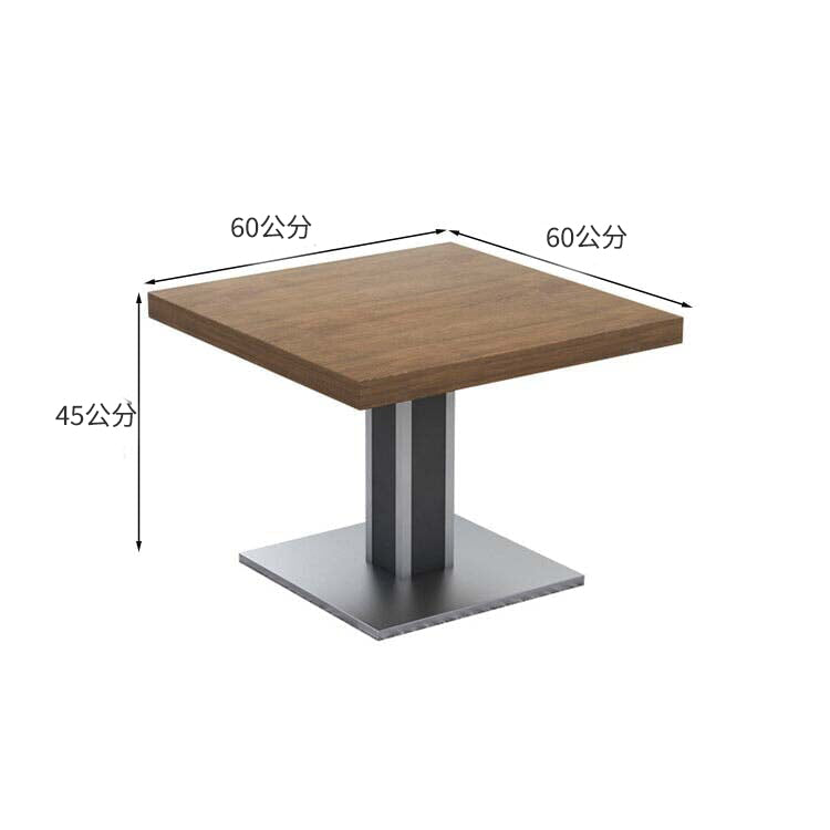 接待沙發、客廳沙發、皮革沙發、接待套裝、木紋飾面、PVC皮革面料、高密度聚氨酯泡棉、天然木框架、寬桌面、不銹鋼材質、簡約現代設計、黑色、棕色、OS-A1