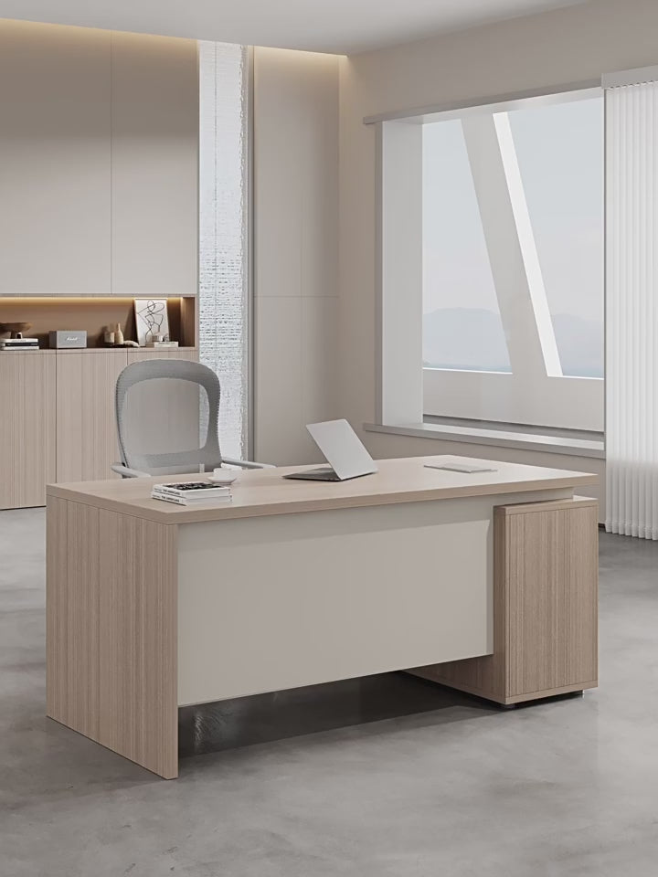 Financial staff desk and chair set, workstation, office desk, single person computer desk ED-A133